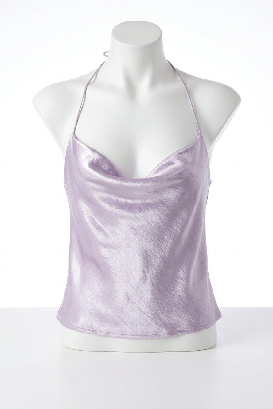 NEW FOR LOVE & LEMONS yuma tie back halter top in lavender